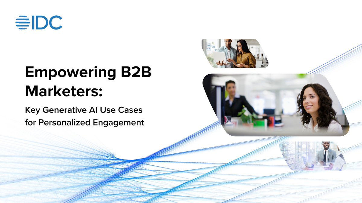 IDC's tweet photo. As a #B2B marketer, are you adapting to current trends, such as #GenAI, to implement a strategy to effectively market your product?
#GenAIusecases #B2Bmarketing #salesframework https://t.co/XWUcHqbe63