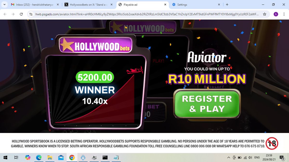 ame26603's tweet photo. @Hollywoodbets #HWBTWT https://t.co/BFphb4txEE