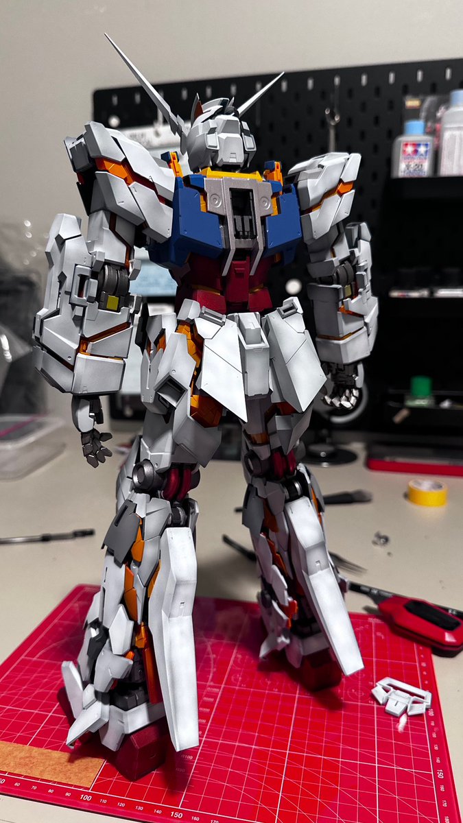 Today I turned my unicorn gundam to gramps RX-78 how did I do ? #gundam #bandai #plamo #gunpla