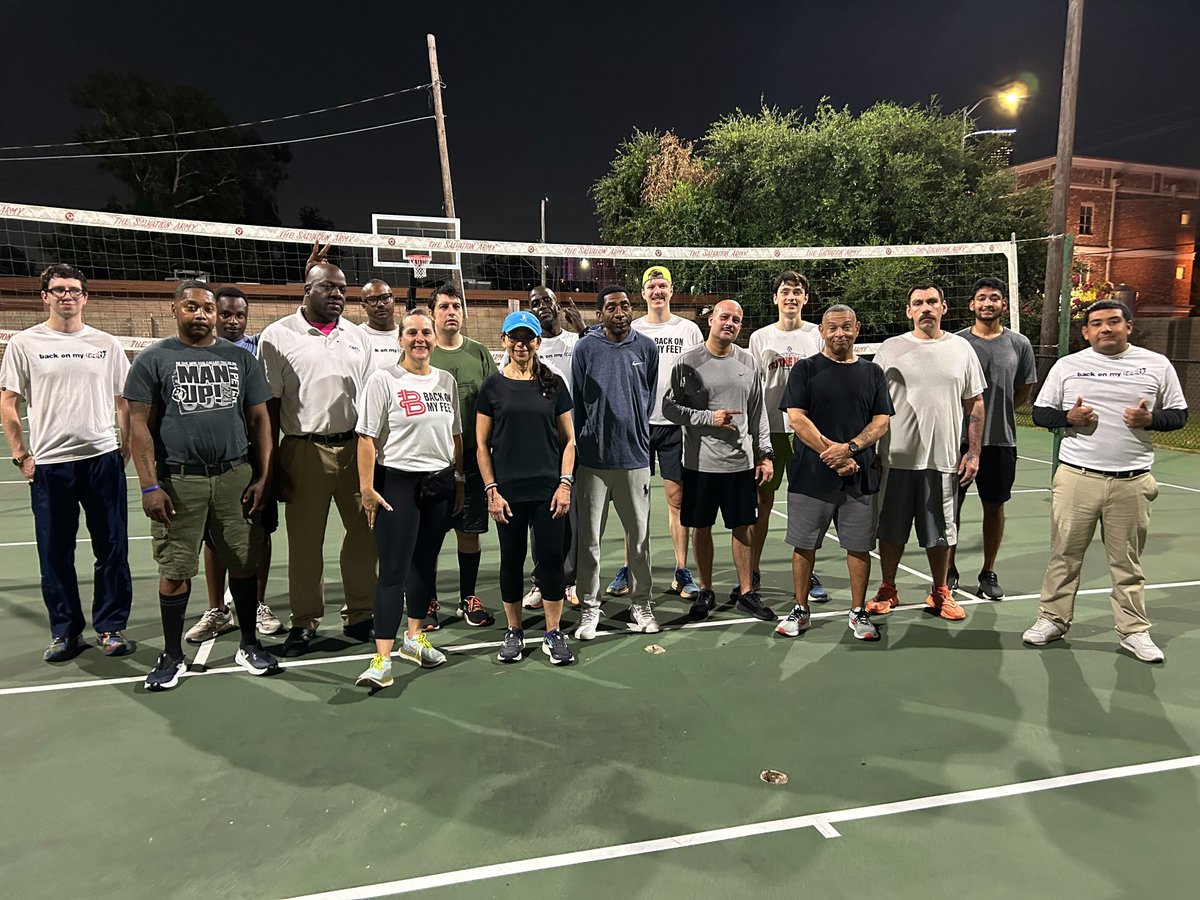 Our #BoMFHouston team shows up strong for our morning Circle Ups! There’s nothing like starting the day with a group of dedicated members and volunteers ready to make strides together. Whether on the court or the track, this crew knows the power of showing up.
