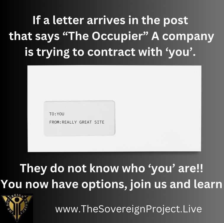 SovereignPete's tweet photo. Learn deception within the Mail, how corporations trick you to joinder/contract & take your information. truly learn how the entire system works, join us.. #befree #theoccupier #deception #letters #postbox #joinder #contract #uninformedconsent https://t.co/oavh6BQi9U