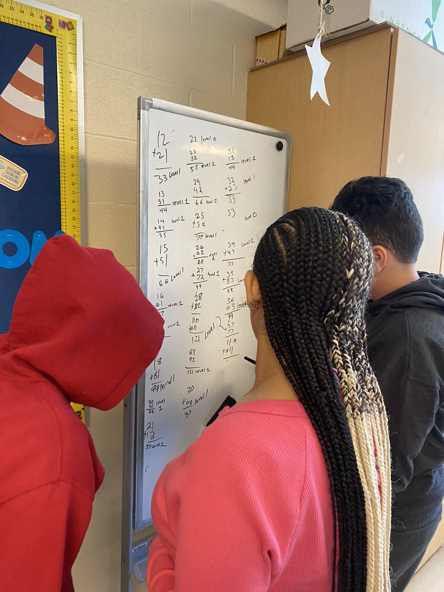 tzelwin's tweet photo. Scholars in grades 7-8 @OrchardSTEM @CLEMetroSchools investigated numerical palindromes using @BTCthinks practices, thinning collaboratively and critically. @DrWarrenMorgan this is what you missed! Hopefully soon!! https://t.co/tZ9qGDPXAq