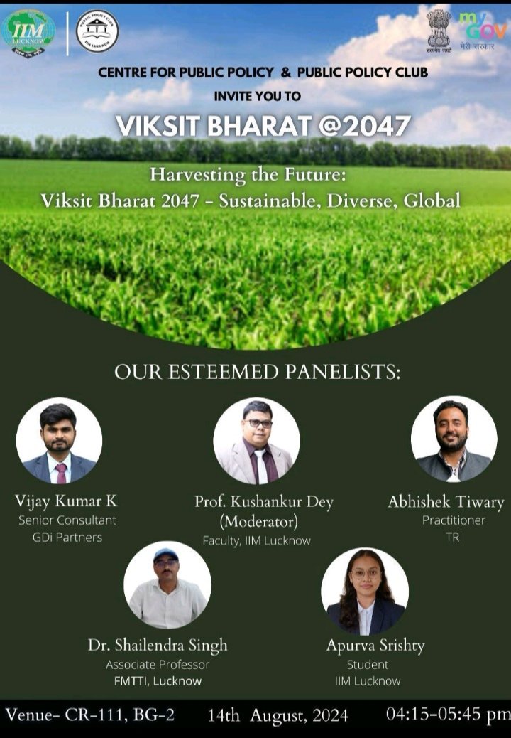 Abhishek Tiwary (@reachatiwary) on Twitter photo On the evening of August 15th, I had the privilege of speaking at the Vikshit Bharat Program Series at the prestigious <a href="/IIML/">IIM Lucknow</a> on theme “Harvesting the Future: Viksit Bharat 2047 - Sustainable, Diverse, Global.”
#ViksitBharatAmbassador #InclusiveGrowth #SustainableDevelopment On the evening of August 15th, I had the privilege of speaking at the Vikshit Bharat Program Series at the prestigious <a href="/IIML/">IIM Lucknow</a> on theme “Harvesting the Future: Viksit Bharat 2047 - Sustainable, Diverse, Global.”
#ViksitBharatAmbassador #InclusiveGrowth #SustainableDevelopment