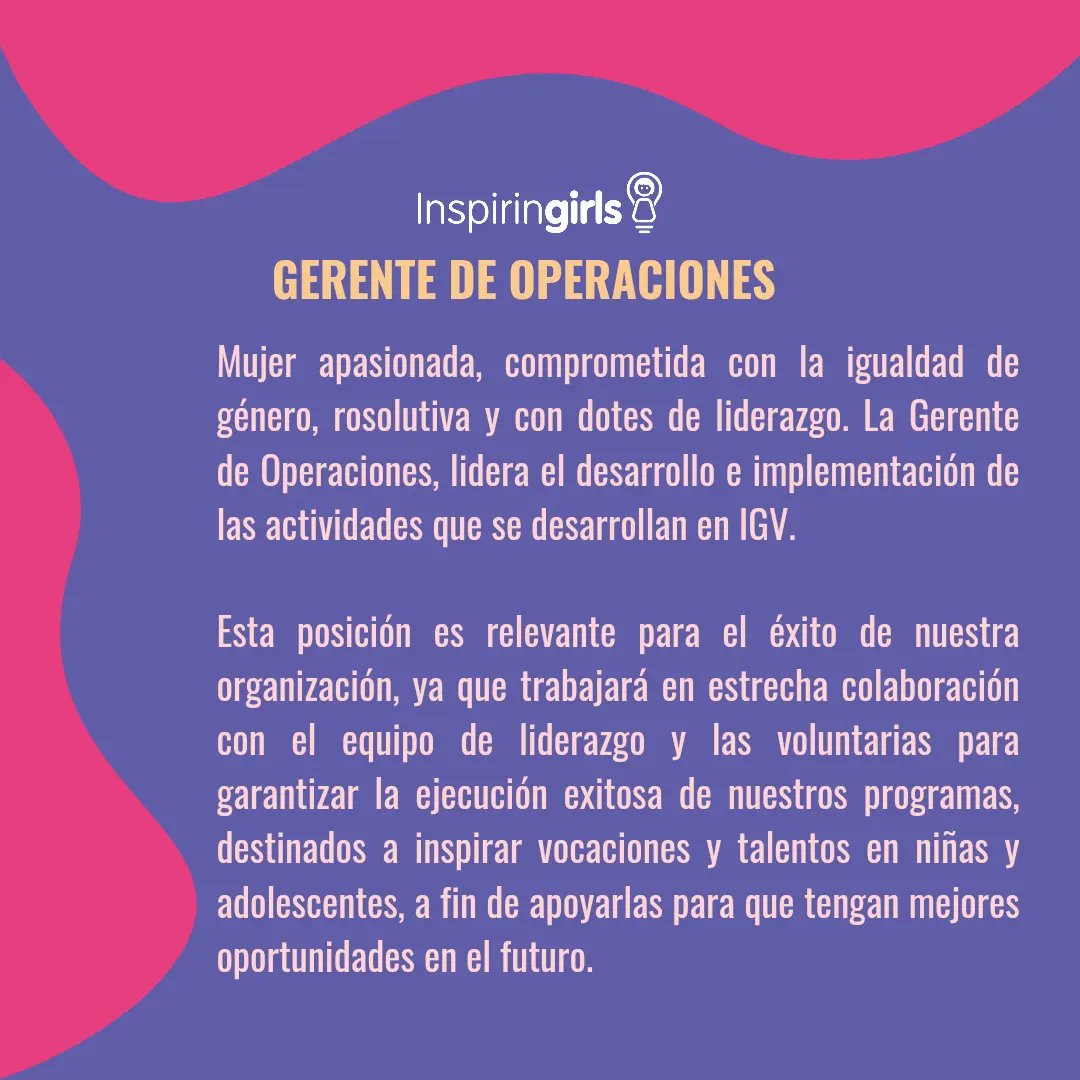 inspiringirlsve's tweet photo. 💫Queremos seguir inspirando a las niñas venezolanas y para ello, buscamos a una mujer como tú ¡única, inspiradora y con un gran compromiso por crear un mundo mejor para las niñas!
 🙋‍♀️ Actualmente, tenemos dos vacantes voluntarias para sumar a nuestro equipo. https://t.co/wuuKRm50BA