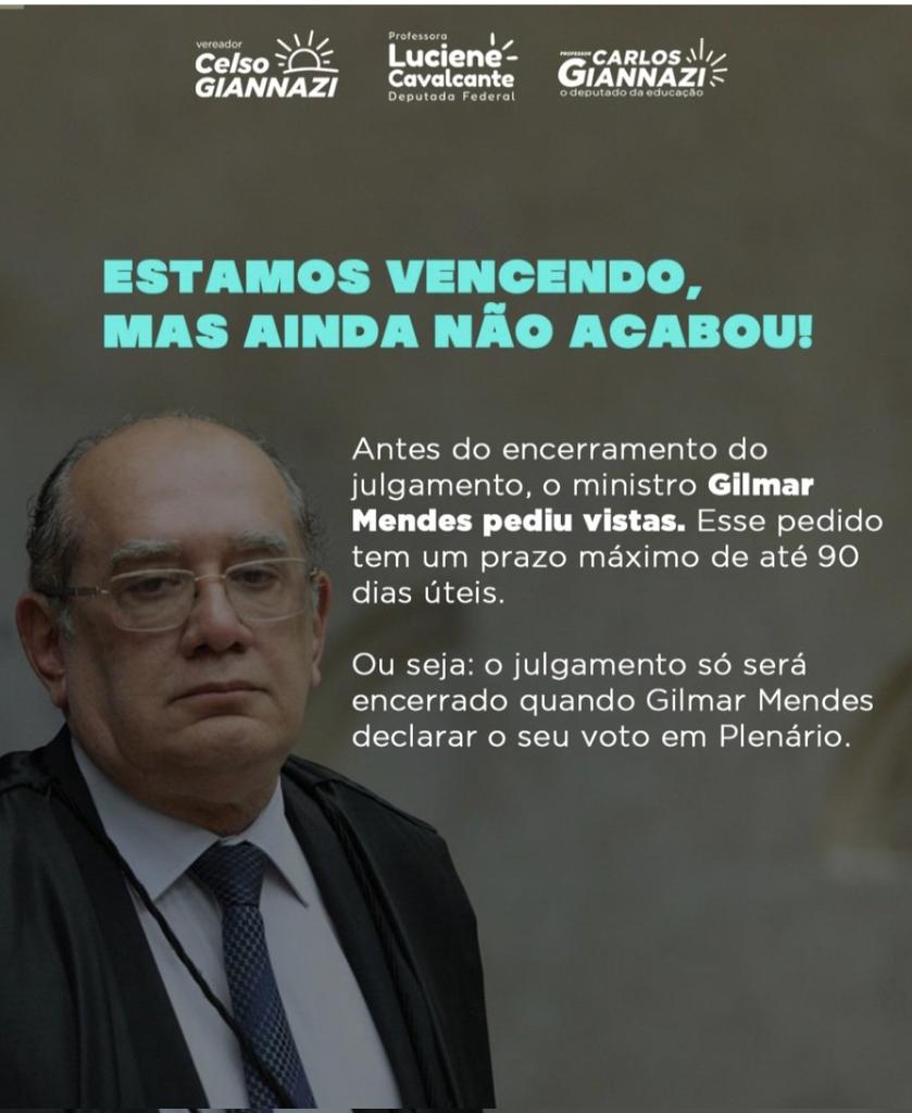 V.Exa. <a href="/MinAMendonca/">André Mendonça</a>, venho agradecer o seu voto em favor do fim do confisco de pensões e aposentadorias. Foi feita justiça aos servidores que contribuíram a vida inteira e merecem o direito à uma aposentadoria digna. Muito obrigado. #AposentadoriaHonrada