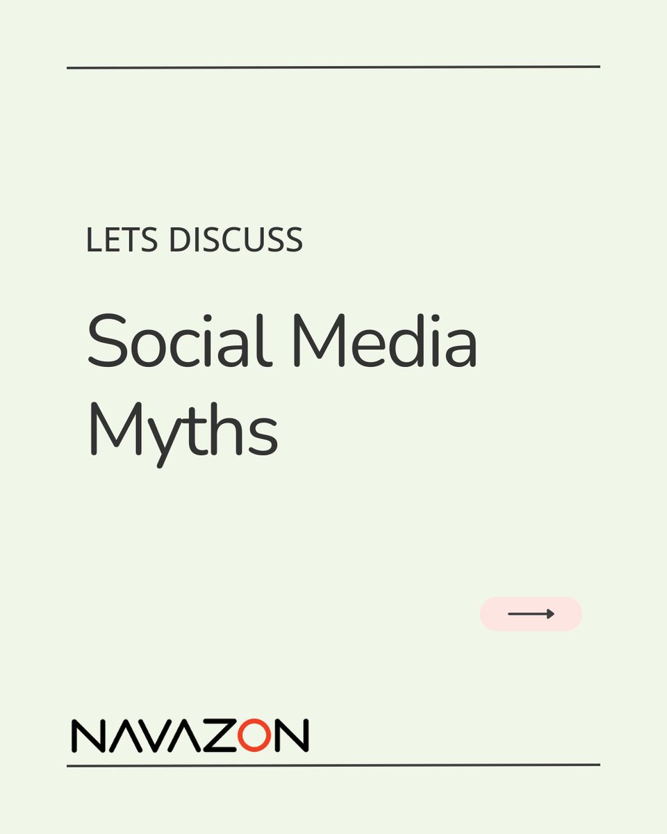 NavazonDigital's tweet image. Social Media Myths Busted! 🚫

Social media is full of myths that can lead you astray. From misconceptions about engagement to unrealistic expectations, it’s easy to get confused. 

#SocialMediaTips #SaveThisPost #OnlineSuccess