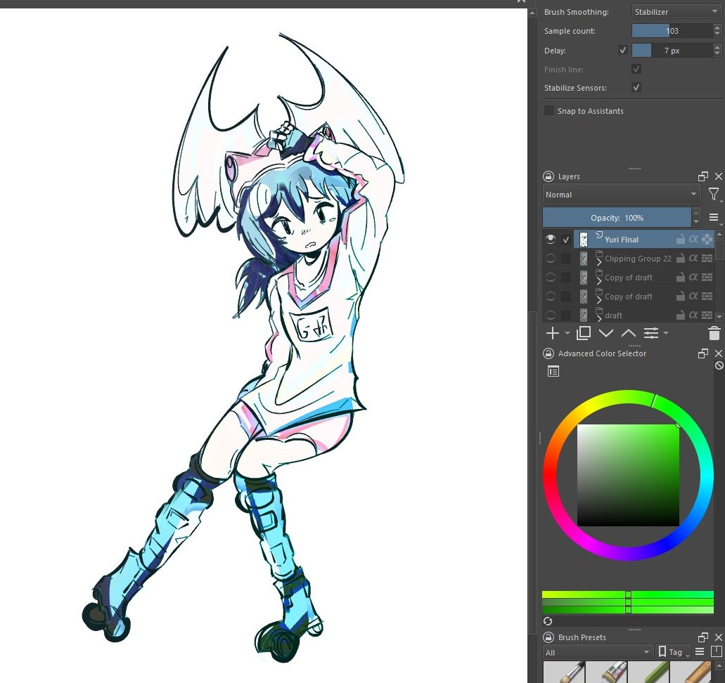 coeykimori's tweet photo. 「 #AlienNine 」Another Krita doodle, This time it's Yuri! (╯•﹏•╰) | #AlienNineFanart #Krita https://t.co/PihyF68kKV