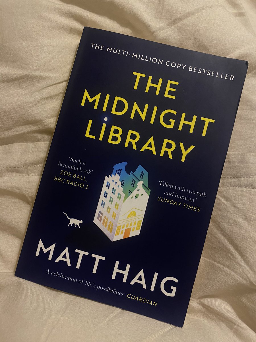 My current read. 📖 

Thoroughly enjoying the concept so far. ‘With infinite choices, what is the best way to live?’ #readingforpleasure <a href="/matthaig1/">Matt Haig</a>