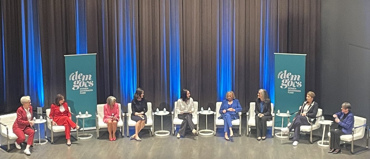 A privilege to hear from all 8 Democratic female Governors <a href="/LauraKellyKS/">Laura Kelly</a>, @Maura_Healey, @KatieHobbs, <a href="/KathyHochul/">Kathy Hochul</a>, <a href="/TinaKotek/">Tina Kotek</a>, <a href="/Michelle4NM/">Michelle Lujan Grisham</a>, <a href="/JanetMillsforME/">Janet Mills</a> &amp; @GretchenWhitmer - in conversation w/ <a href="/OfficialJLD/">Julia Louis-Dreyfus</a> at <a href="/DemGovs/">Democratic Governors</a>’ event @ #DNC2024 this aft. Inspiring &amp; uplifting!
