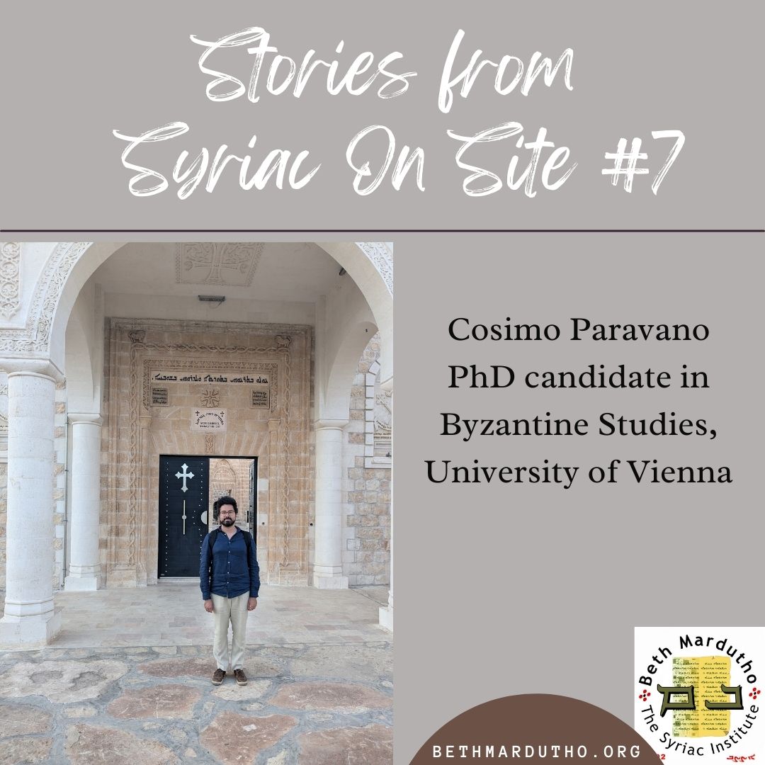 bethmardutho's tweet photo. Stories from Syriac On Site #7 

Cosimo Paravano (PhD candidate in Byzantine Studies @univienna) reflects on the stories and memories that Syriac communities preserve about their environment.

Read more below! https://t.co/UqewfkCcZ2