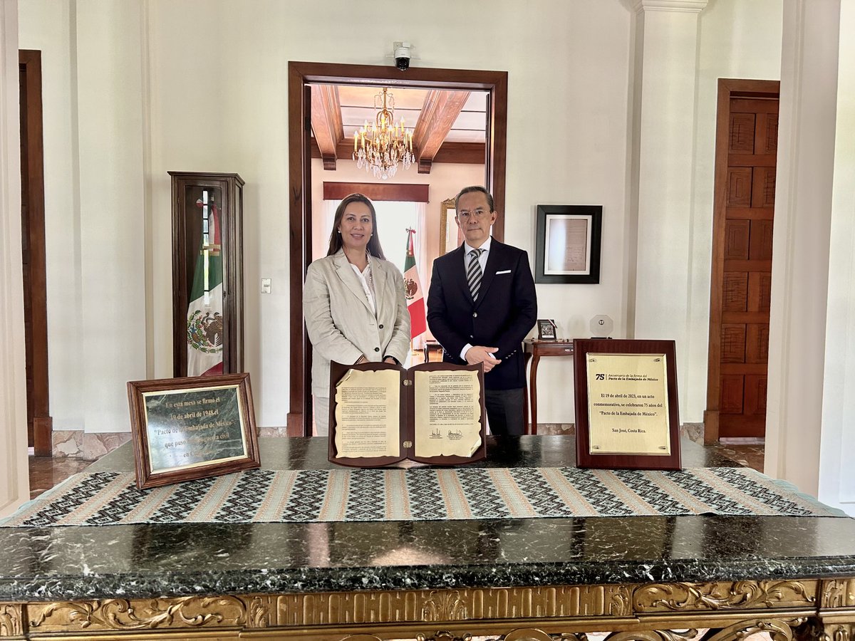 VictorSColin's tweet photo. Agradezco la visita de Alejandra Kianman, Directora Oficina Multipaís Panamá, Costa Rica y Caribe de ⁦@UNOPS_es⁩, con quien conversé ampliamente sobre la importancia de la cooperación internacional y los proyectos de ejecución actualmente en curso en Costa Rica. 🇲🇽🤝🇨🇷🤝🇺🇳 https://t.co/uXI4Nhxqbs