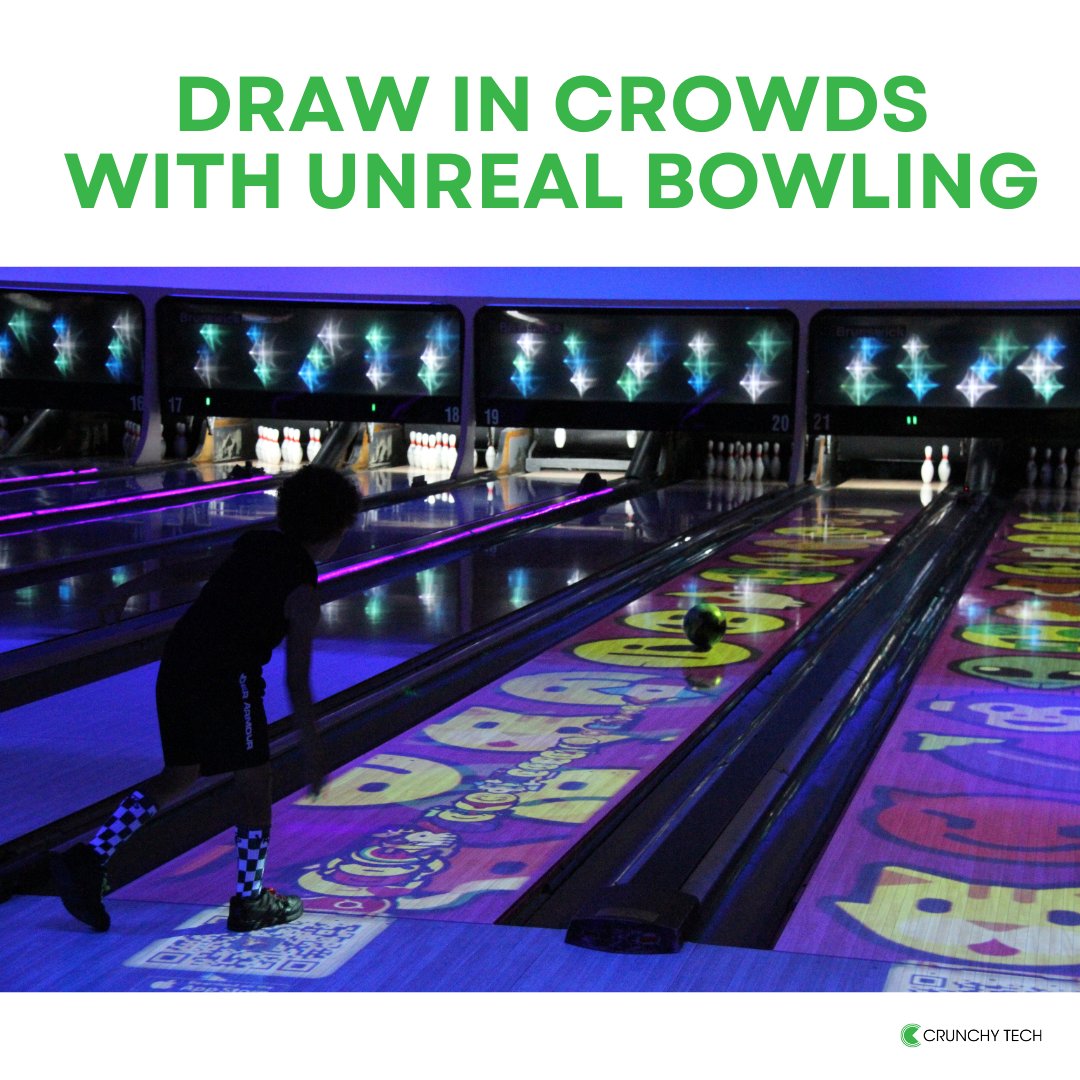 CrunchyTek's tweet image. Crunchy Tech’s Unreal Bowling brings interactive fun that complements your AV setup. 

It&apos;s a perfect way to diversify your offerings and attract a wider audience. 

Contact us bit.ly/3vi6mne 

#AV
#Audiovisual
#unrealbowling