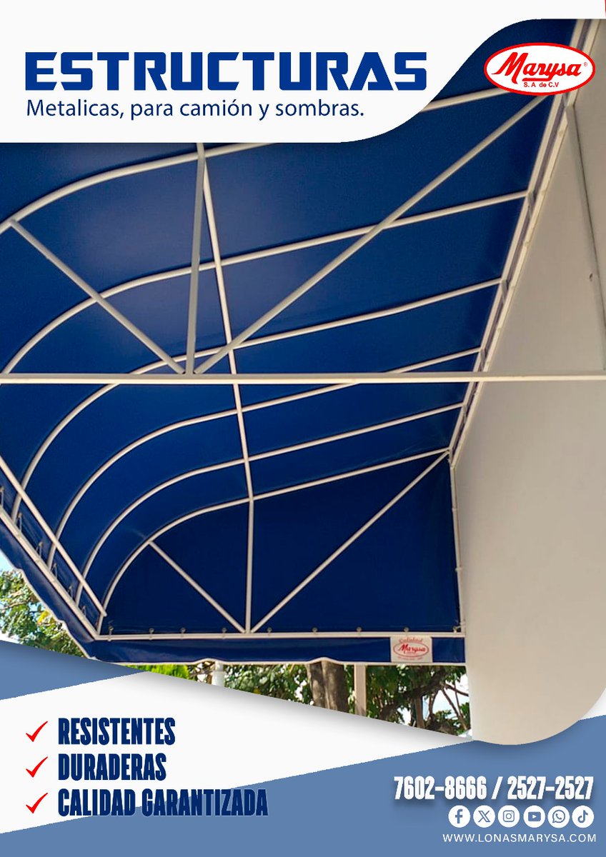 LonasMarysa's tweet photo. ¡Resistentes y Duraderas! 🚚☂️⚙️
Nos especializamos en estructuras hechas para resistir las condiciones MÁS EXIGENTES. Desde hace 90 años, nos dedicamos a ofrecerte estructuras personalizadas que se adaptan a tus necesidades. 😉💯✅
Contáctanos al 7602 8666☎️📲 https://t.co/zwmA8KjVDM
