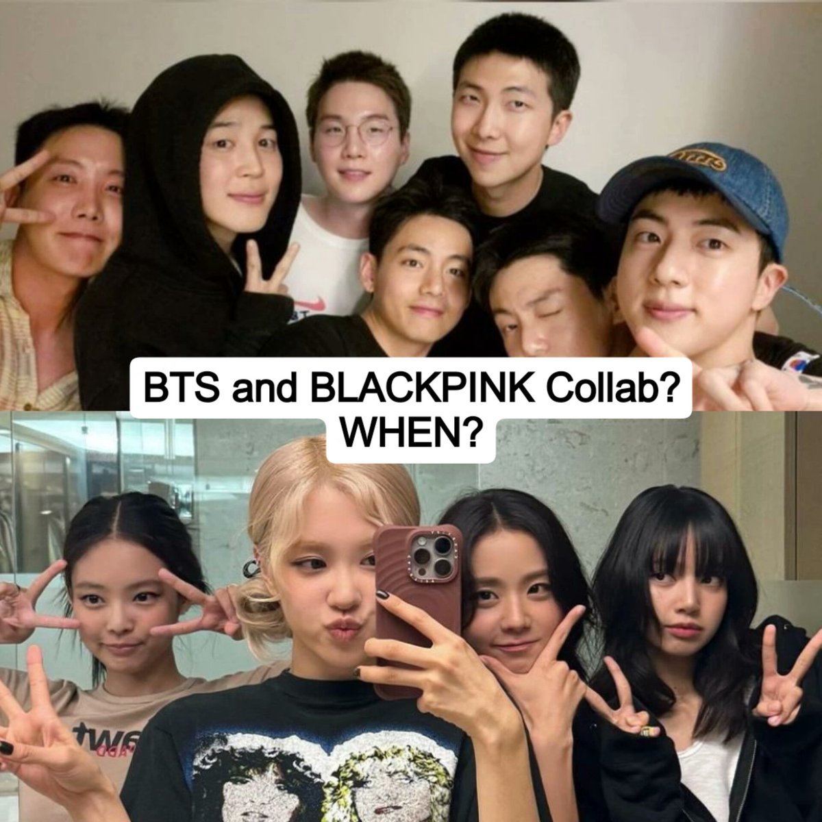 MichaelSacamos's tweet image. Both @bts_bighit and @BLACKPINK are #selfie and #groufie together.

#BTS #Blackpink #Army #Blink #ArmyBlink #ArmLink #BangPink #BlackBangtan #방탄소년단 #블랙핑크 #RM #Namjoon #Jin #Seokjin #Suga #AgustD #JHope #Jimin #V #Taehyung #Jungkook #Jisoo #Jennie #Rose #Lisa