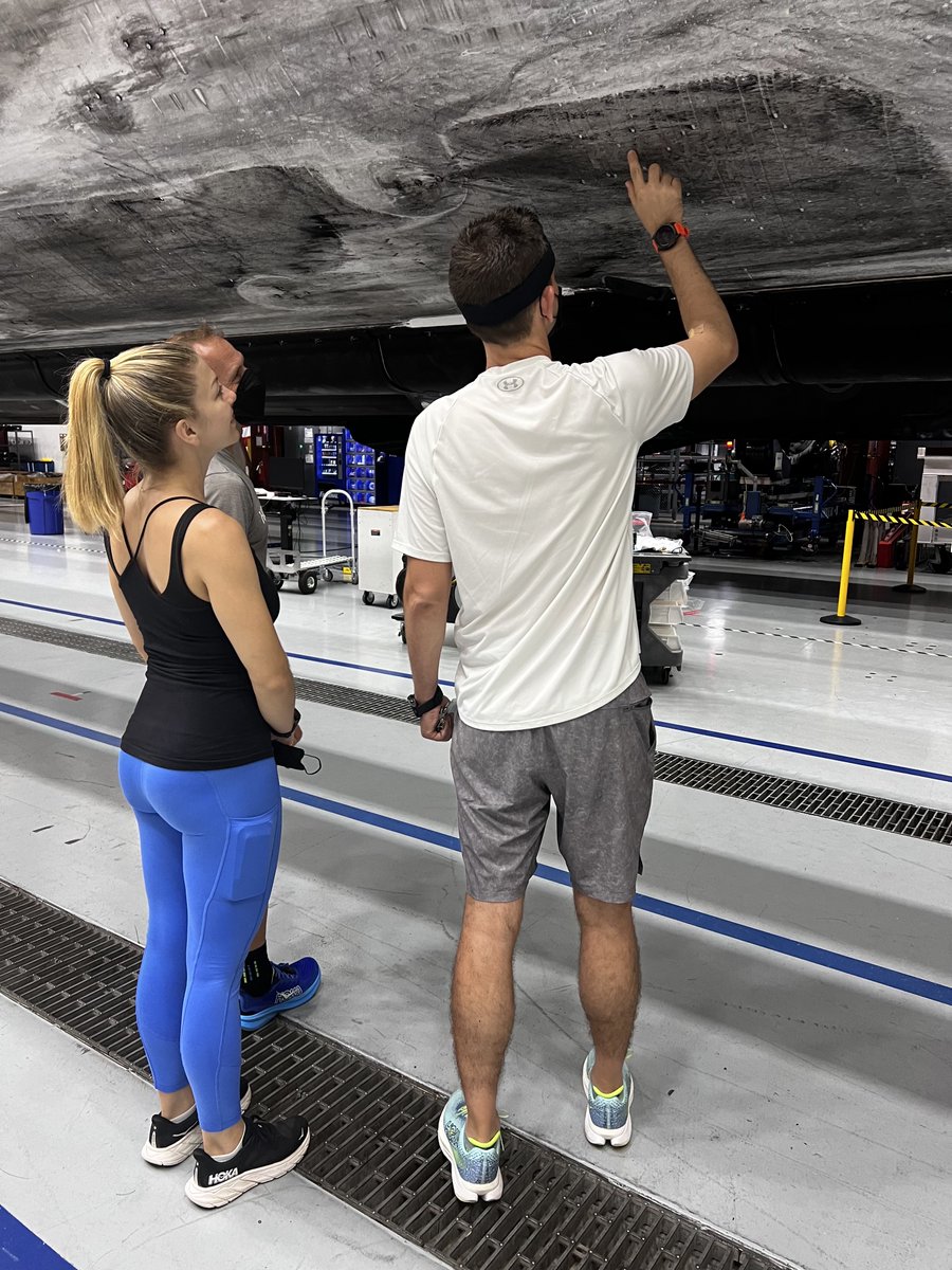 rookisaacman's tweet photo. Our daily quarantine routine includes running around LC-39A—where so many historic missions launched. Yesterday, we checked in on our booster, 2nd stage & Dragon. We also signed our flight-proven hardware—a cool experience unique to @SpaceX’s reusable tech. Without it, missions like @PolarisProgram wouldn’t be possible.
