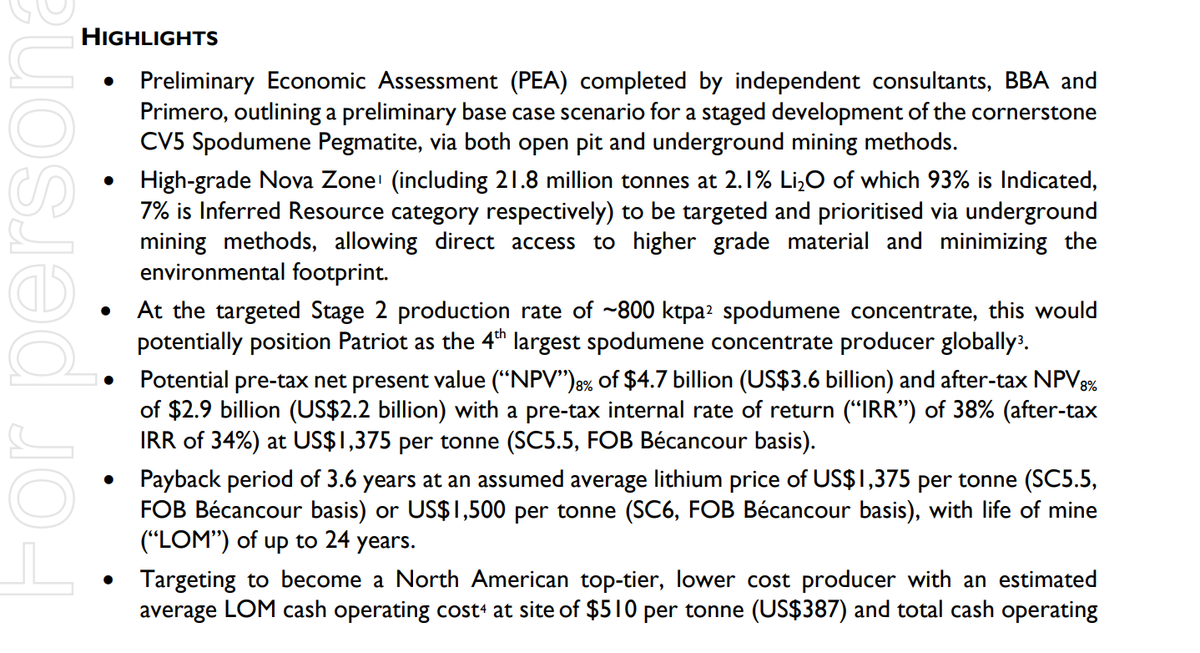 HC_Haplo's tweet photo. $PMT $PMET Preliminary Economic Assessment on Shaakichiuwaanaan Project 

https://t.co/IOXGTV1Oxu https://t.co/MG66yKsQcH