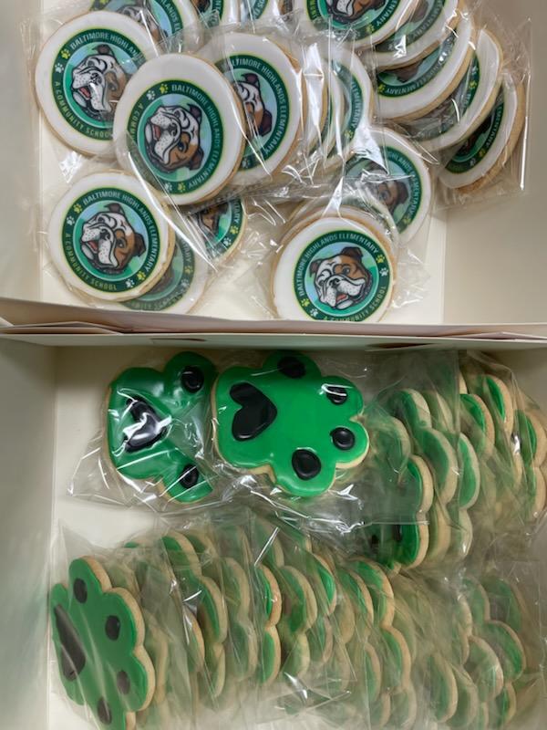 Team Baltimore Highlands enjoyed a special treat today! <a href="/AlliGoldbloom/">Allison Goldbloom</a> <a href="/MsSmall_BCPS/">Shelby Small</a>