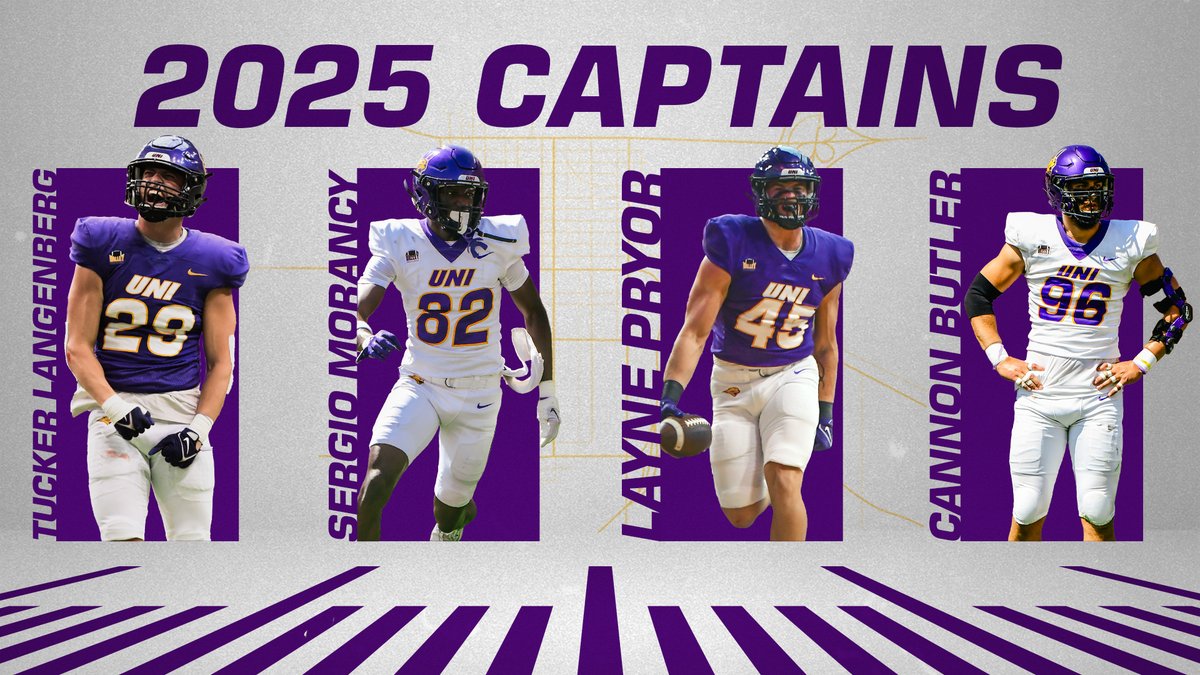 🚨𝐂𝐀𝐏𝐓𝐀𝐈𝐍 𝐀𝐋𝐄𝐑𝐓!🚨 

Introducing your 2025 UNI Football CAPTAINS!!

#EverLoyal #1UNI