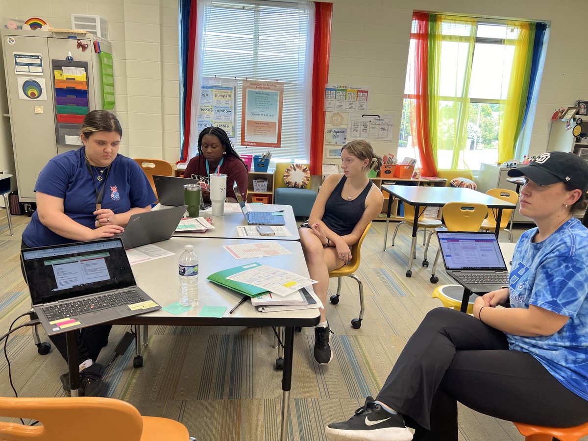 Engaging first PLC today with the third grade team ⁦<a href="/HortonsCreekES/">Hortons Creek ES</a>⁩ ⁦<a href="/MrsPeoples_/">Mrs. Peoples</a>⁩ ⁦<a href="/haberemc/">Emma Haber</a>⁩ ⁦<a href="/ms_redington/">Ms. Charleigh Redington</a>⁩ ⁦<a href="/misskoivogui/">Ms. Koivogui</a>⁩ #togetherisbetter ❤️ Looking forward to a productive year!