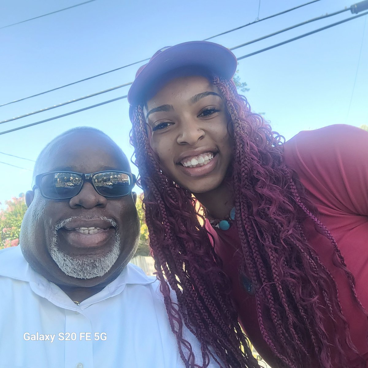 PhilipAllenJr2's tweet photo. Me and my neice at her graduation party.  Ms Tatum Greene is going to Boston College on basketball scholarship. https://t.co/VP7x8HkKLO