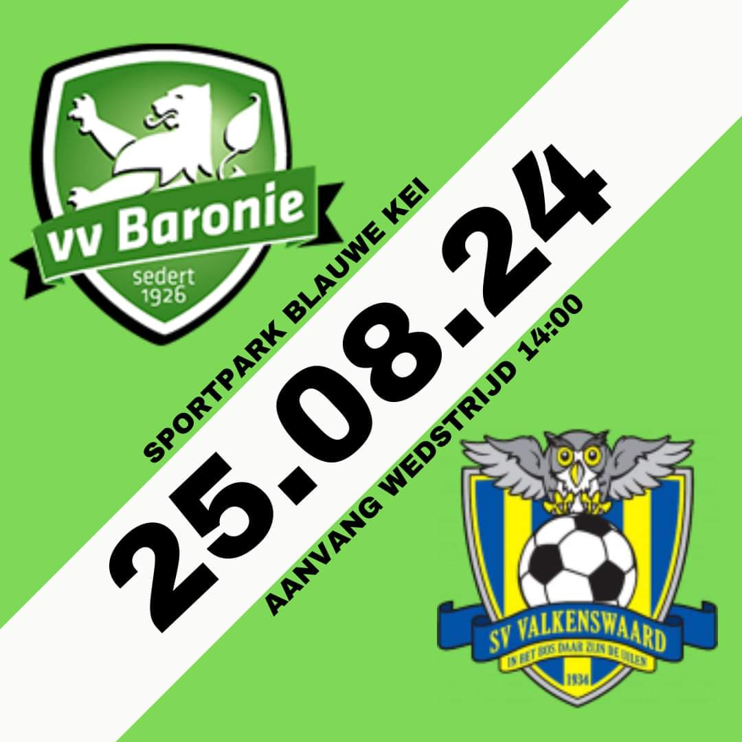 vvBaronie_nl's tweet photo. KOM! KIJK! EN LAAT JE HÓÓÓRUHHH!📣 

...tijdens de eerste competitiewedstrijd #baronie1 van het seizoen.

🗓Zondag 25 augustus 2024 
🕑14:00 uur 
📍Sportpark Blauwe Kei 

Trek je Baronie tenue uit je sporttas en laat de tribune groen kleuren💚
#samenachterbaronie #12eman #Baronie https://t.co/DkAb3Obs0B