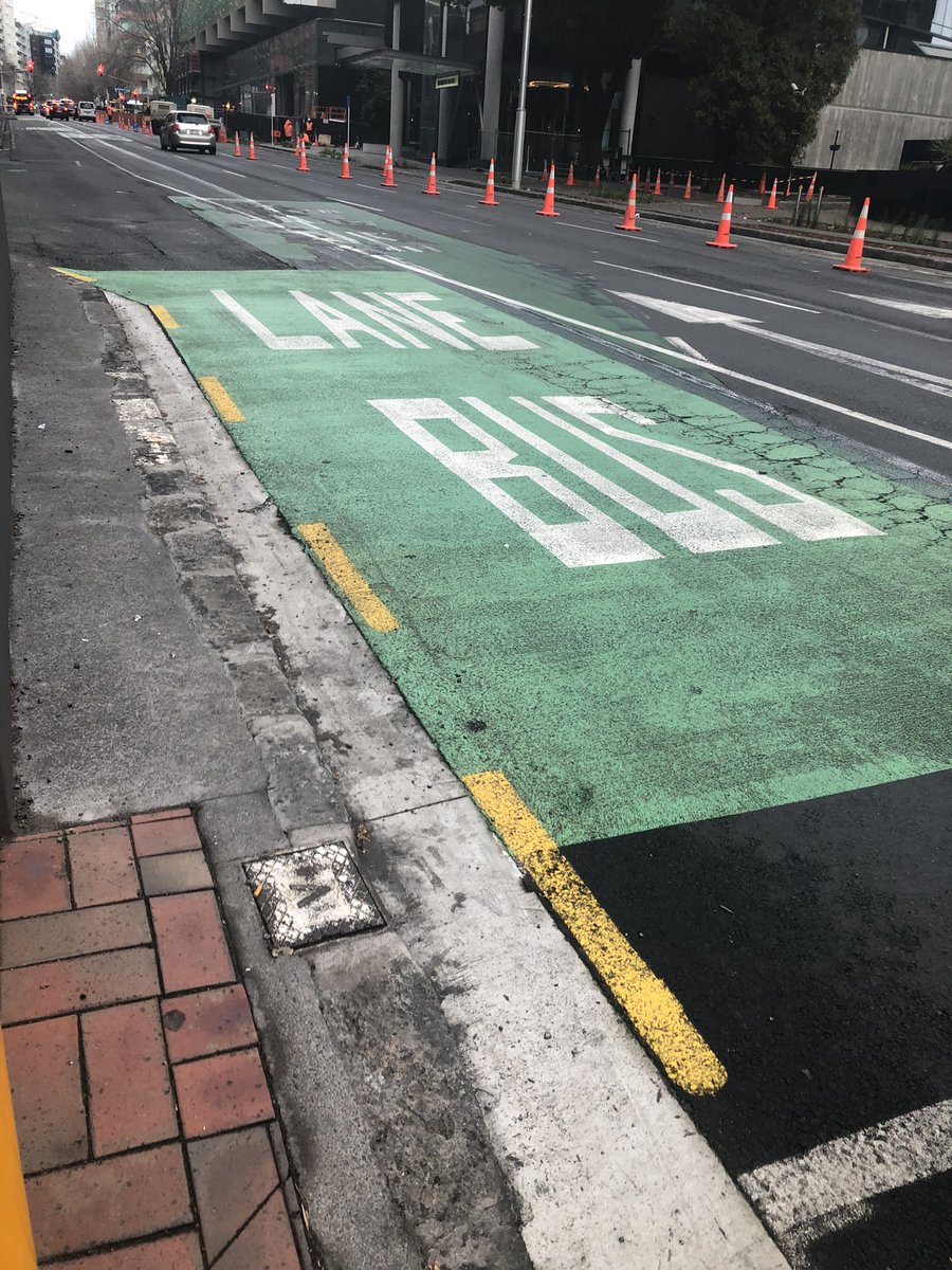 MDeFreese's tweet image. 4. Throughout the city, #walkways, #bicyclelanes, dedicated bus lanes, high occupancy lanes all cater to the sustainable mobility hierarchy. Here’s a map of #Auckland’s network of bike lanes (also from @RideReport).