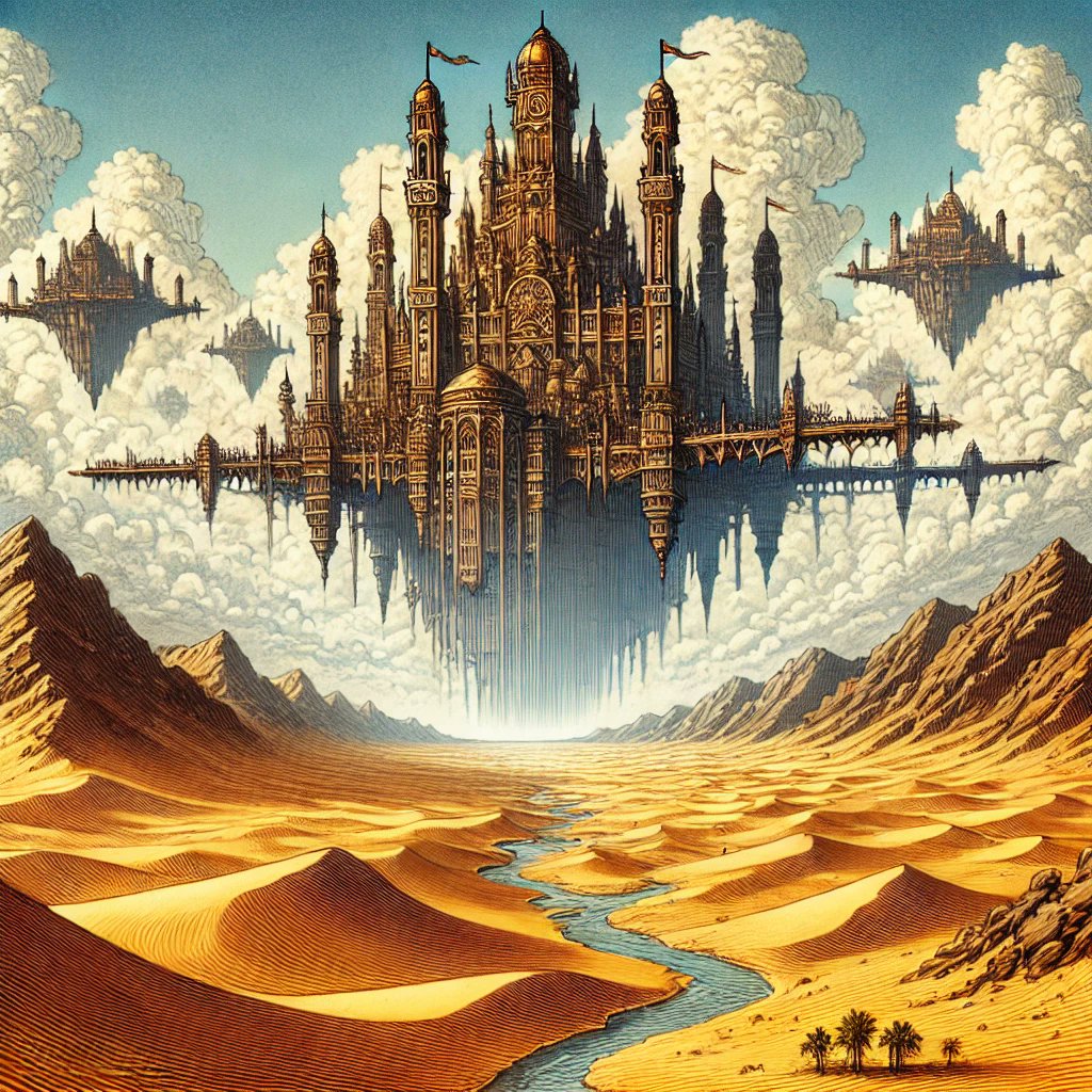 DMChroniclesAI's tweet image. There was a time when cities could fly.. #hooks #rpg #DALLE3