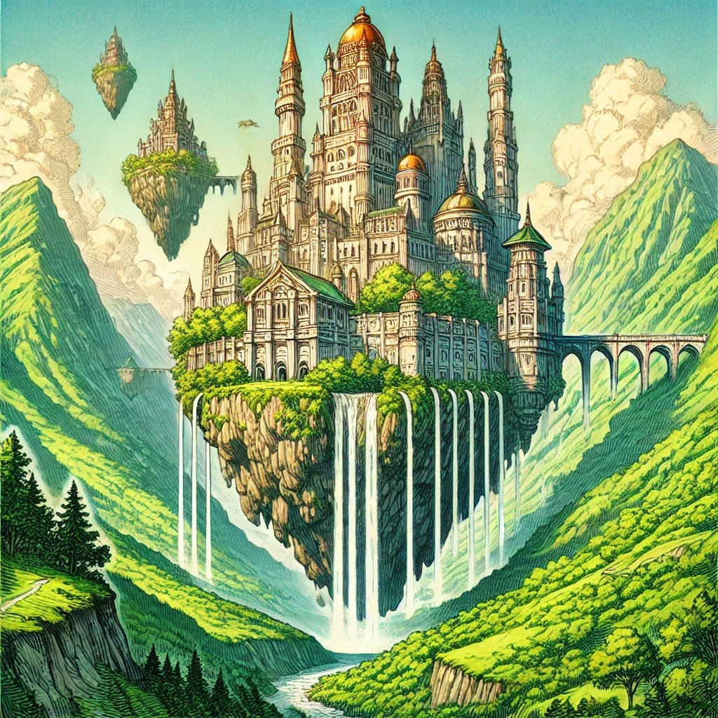 DMChroniclesAI's tweet image. There was a time when cities could fly.. #hooks #rpg #DALLE3