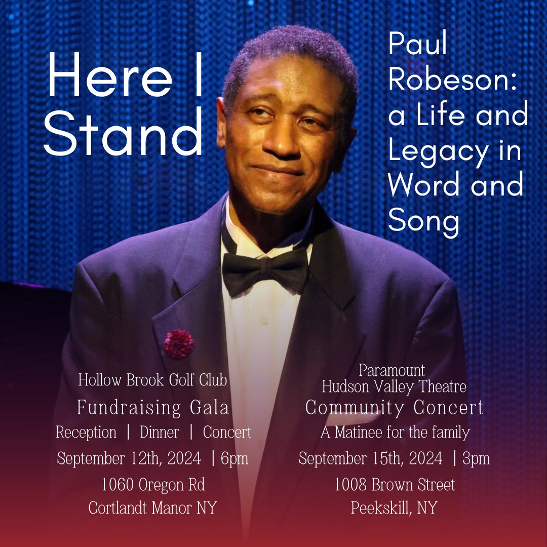 T minus 3 weeks! Please join me for a 75th Anniversary commemoration of the Peekskill riots &amp; tribute to Paul Robeson’s Iconic Legacy. 

TIX | robeson-in-peekskill.org/75th-anniversa…

#paulrobeson #concertannouncement #concertcountdown #bassbaritone