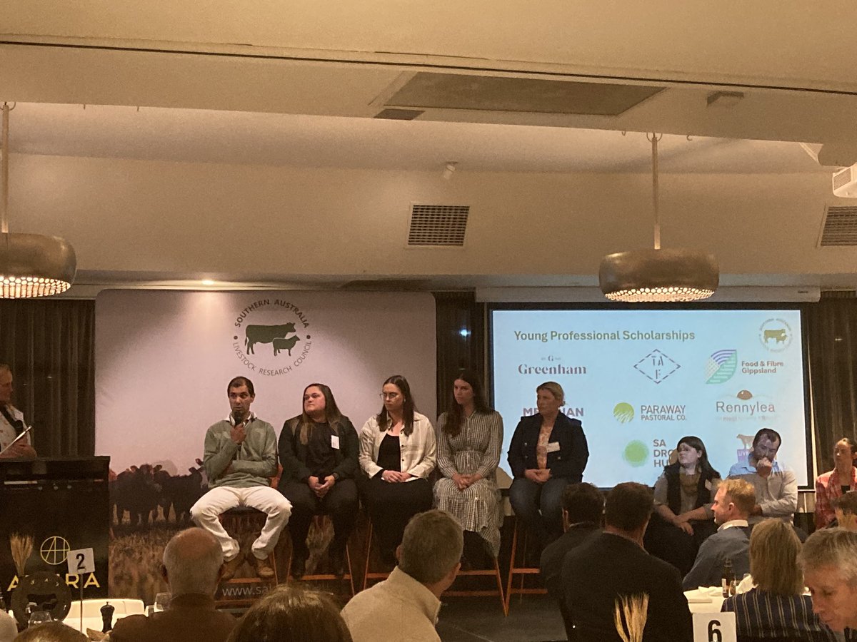 #L2024 Young Professionals sharing their future career path in our red meat industry. Researchers + Producers + Extension talent on stage. Great to see their passion #SustainableAgriculture
