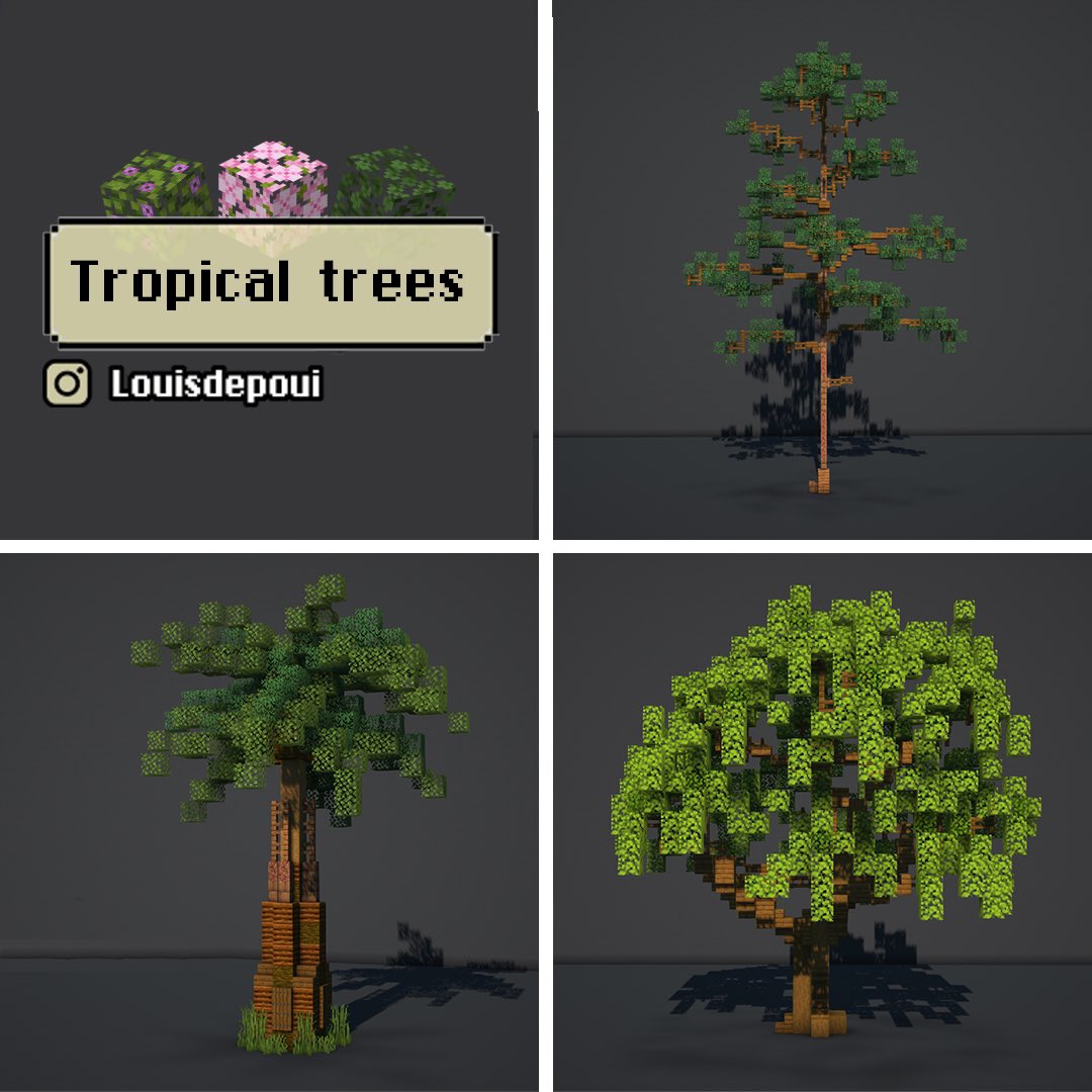 louisdepoui's tweet photo. I made some custom trees!!
#minecraftdesigns #Minecraft #minecrafttree https://t.co/dFsT5q9d7r