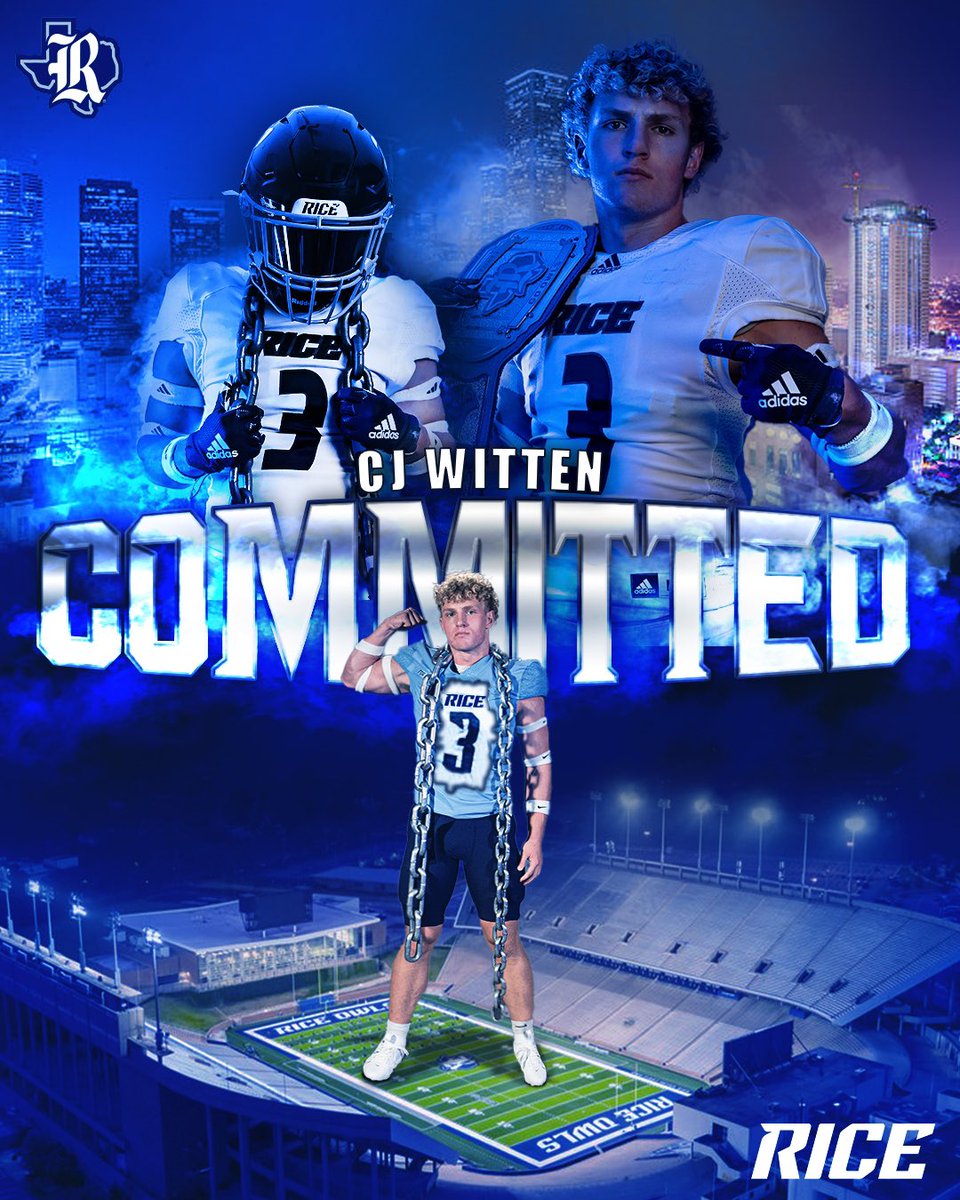 All Glory to God.
<a href="/RiceFootball/">Rice Football</a> <a href="/LCS__Football/">Warrior Football</a> <a href="/mbloom11/">Mike Bloomgren</a> <a href="/CoachKay713/">Jon Kay</a> <a href="/josiahtauaefa/">Josiah Tauaefa</a> <a href="/247Sports/">247Sports</a> <a href="/Rivals/">Rivals</a>