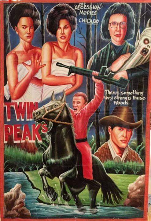 TWIN PEAKS promotional poster from Ghana