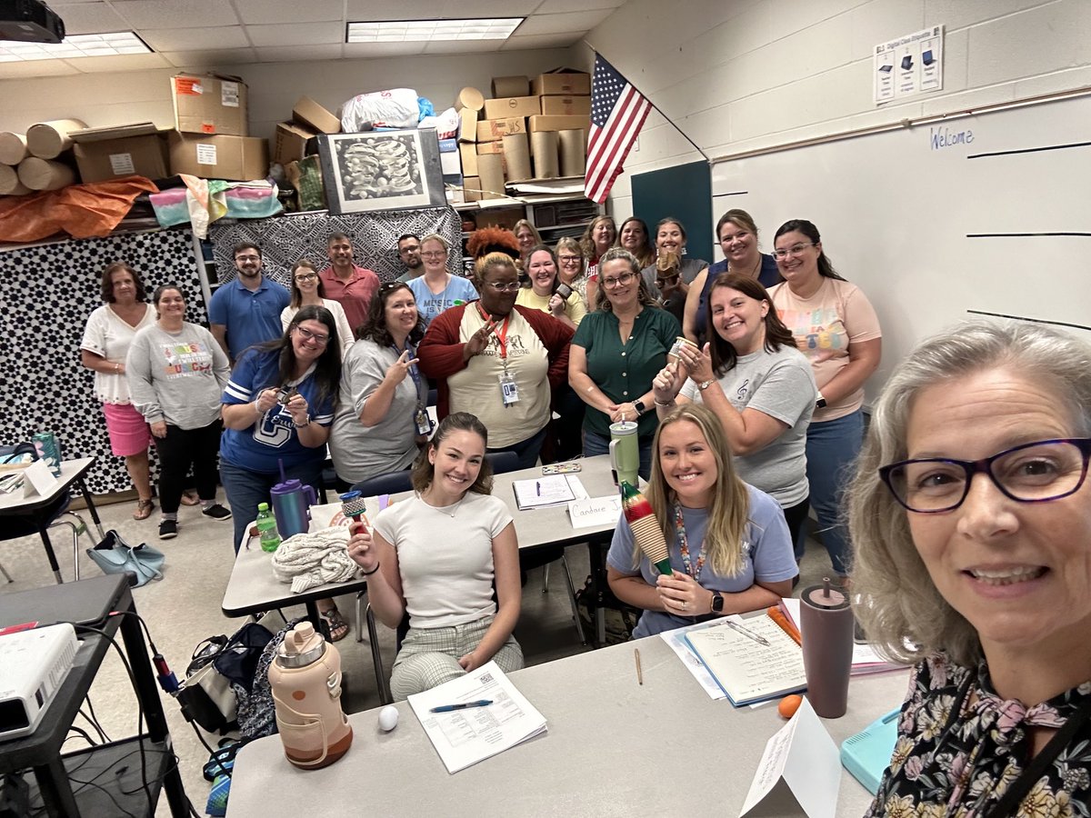 The OCS elementary music educators gathered today for a targeted and fun-filled PD! Thank you for making this possible ⁦<a href="/LIPEELE/">Dr. Lisa Peele</a>⁩ #raisingthebar