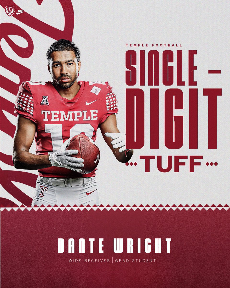 Single-Digit TUFF: <a href="/DanteWright8/">Dante Wright</a> 

#TempleTUFF
