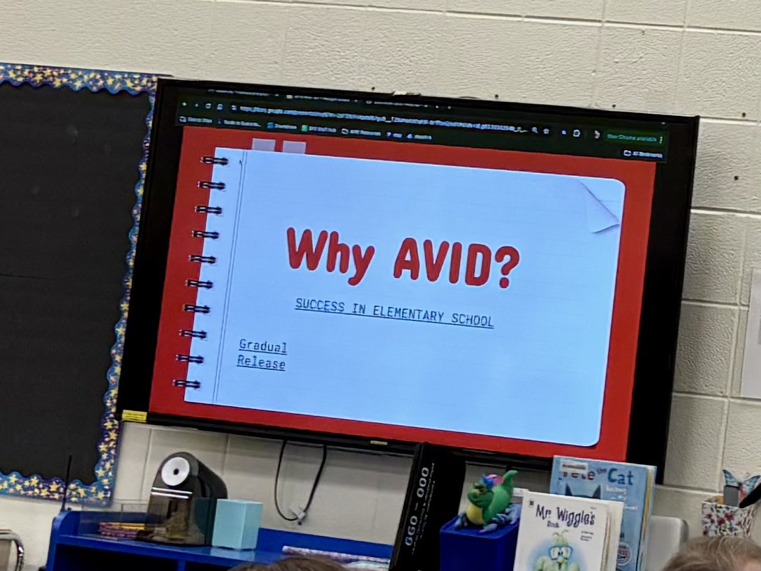 AhuskerAmy's tweet photo. The team at @stonypointsouth diving into AVID for Professional Development today! @AVID4College Chants and Cheers!! 👏🏼👏🏼👏🏼 @kckschools #AVIDforALL #BetterEveryDayInEveryWay https://t.co/hnBGCeDTNg