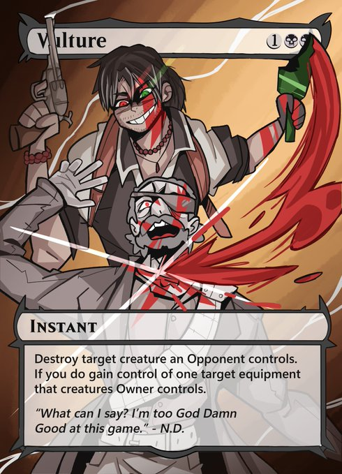 ImanitusGaming's tweet photo. V-Secret Lair II: Hunt Showdown Edition!
This one features three of my favorite Vtubers who have made their way to the bayou, each bringing their own unique energy to the Hunting of Men and Monsters.
🎨:@korvii_
#VSecretLair #MTGCustom https://t.co/Z91oeGQNDU