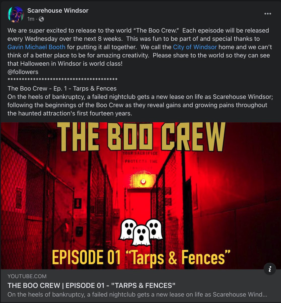 <a href="/ScarehouseWin/">Scarehouse Windsor</a> has a special place in my heart. It is fun to be a small part of the creative team there, storytelling in a different medium BUT without Scarehouse Windsor, I would have made <a href="/ScareHouseMovie/">ScarehouseMovie</a> w/ Universal and my life/career I imagine would be a lot different.