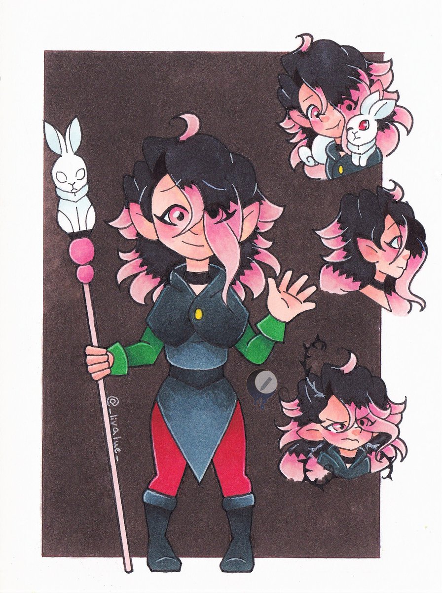 Misty_wolfien's tweet image. 🌸Liva Miedieros Ref 🐰
~
~
#TheOwlHouse #toh #witchsona #tohoc #art #fanart