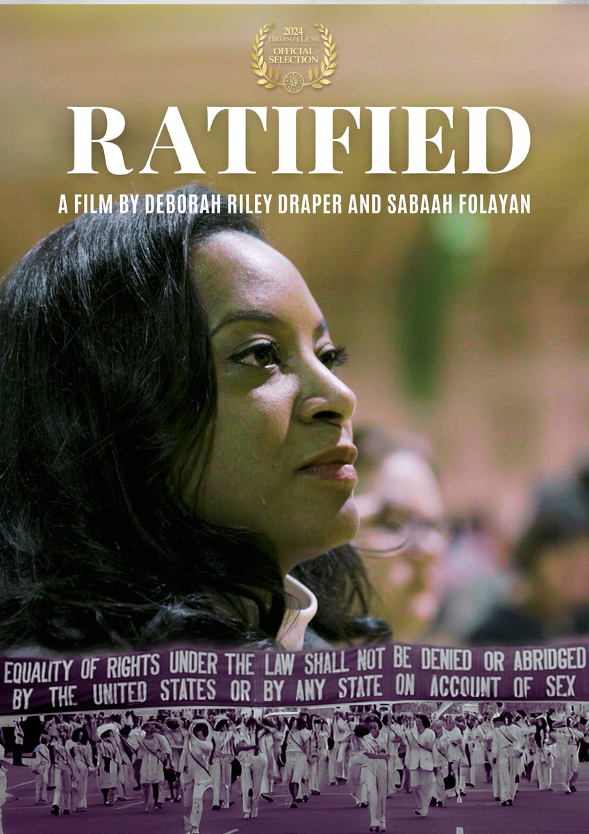 CoffeeBluffPics's tweet photo. Don’t miss the powerful world premiere of RATIFIED at the #BronzeLens24 Film Festival on Sunday, 8/25, 1:40 PM at @TheTaraAtlanta to learn about the 100-year fight for constitutional gender equality. Directed by Deborah Riley Draper &amp; Sabaah Folayan
Tix: https://t.co/0yVB9taCVt https://t.co/FnQ2iaQBLp