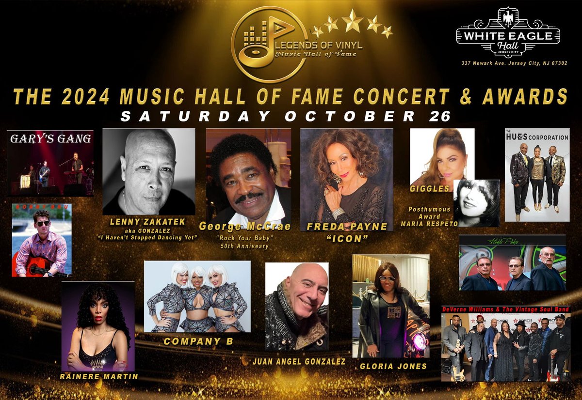legendsofvinyl's tweet photo. ✨ Join us at the iconic @whiteeaglehall for a night of music history on Oct 26th. 

Come celebrate the legendary artists and DJs. 

Secure your spot today! 🎟️ https://t.co/pFTAHLkXSd 

#LegendsofVinyl #WhiteEagleHall #Disco #LivePerformances #NYMusicHallofFame2024 #LOV2024 https://t.co/UmEBKuUCtD