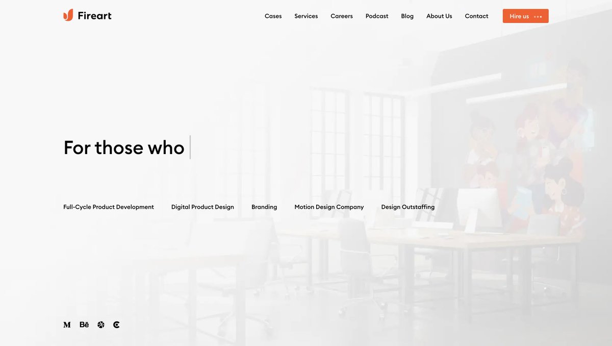 jahkeeytg's tweet photo. Just redesigned the hero section of @Fireart_studio’s website to enhance their branding and messaging. What do you guys think? (My redesign is on the right)
#UXDesign #UIDesign #WebDesign https://t.co/x2Hf7GCxfx
