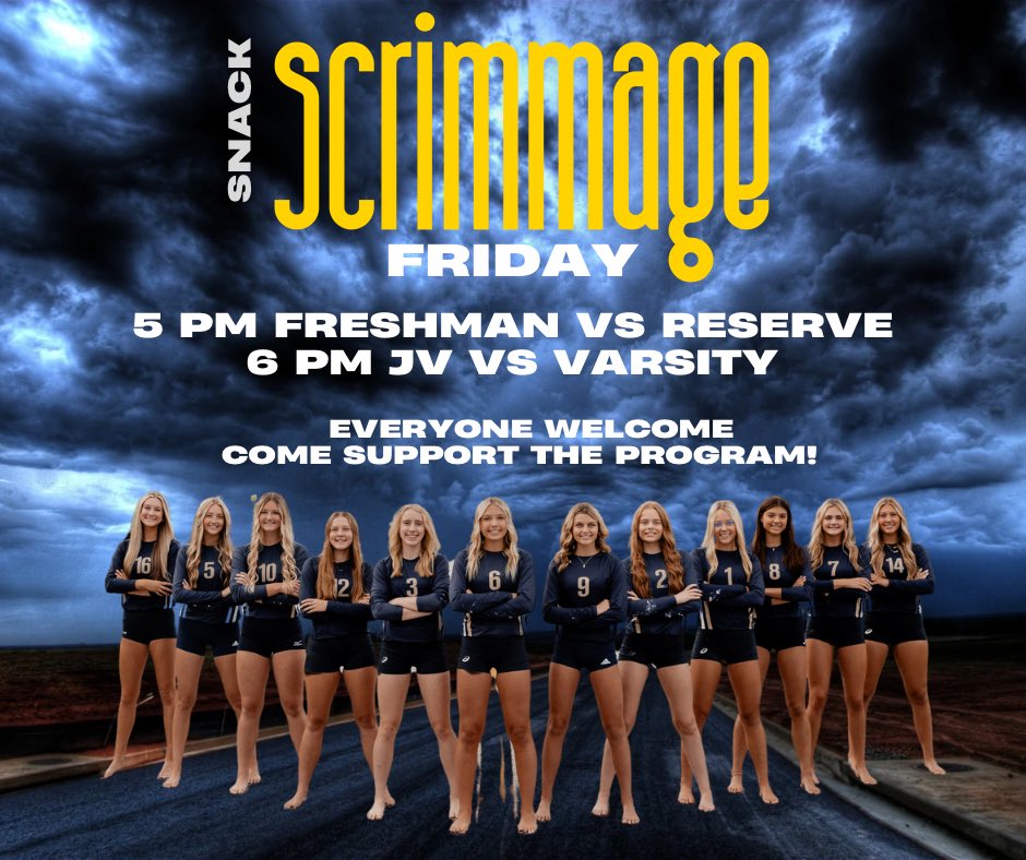 Join us Friday! Plenty of seats and parking ⚡️🏐⚡️ #rollstorm #allinallout