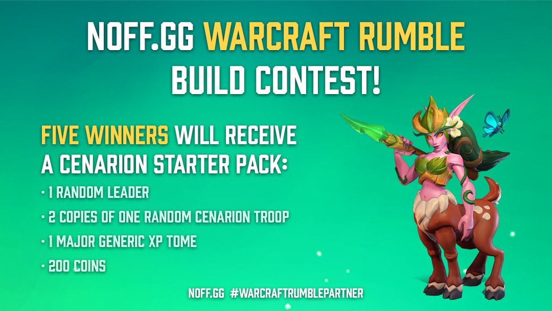 NOFF_GG's tweet image. We're having another Warcraft Rumble build contest for Season 8! Learn more here: noff.gg/news/season-8-…
#WarcraftRumblePartner