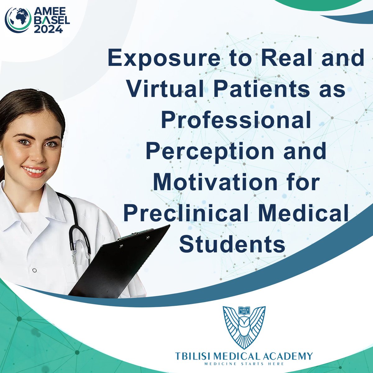 Attending #AMEE2024 in person or online?
Don’t miss this Short Communication on Demand from our partners at @TbilisiMedicalAcademy. Discover how the Academy has revamped their preclinical curriculum with an innovative learning path focused on Clinical Reasoning!
#meded #AMEE