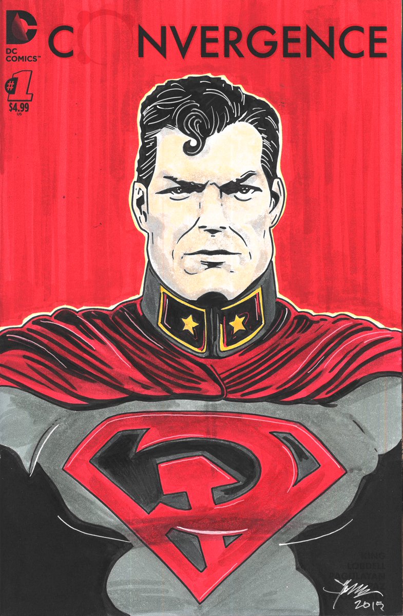 JasPosey's tweet photo. My acquisition of Red Son Superman sketch cover by @JSIandDESIGN https://t.co/6BaI9dGv3R #JamieSullivan #artpurchase #sketchcover #Superman #RedSon #RedSonSuperman #SupermanRedSon #Ukraine #SovietUnion #Earth30 #Earth1598 #Supermanart #DCComics #comicart #comicbookart #comics https://t.co/SJn0KleUnf