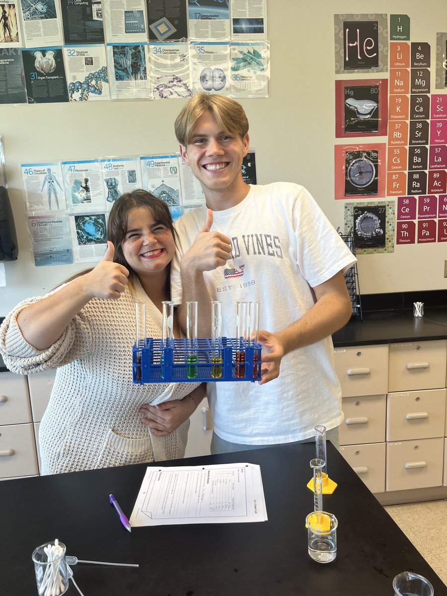 Results of our first AP Chem lab on our first day! Rainbow lab that tests measuring with significant digits as well as lab technique and direction following! ⁦<a href="/LakewoodLSD_HS/">Lakewood High School</a>⁩ ⁦<a href="/lakewoodlocalsd/">Lakewood Local Schools</a>⁩ #lancerchem