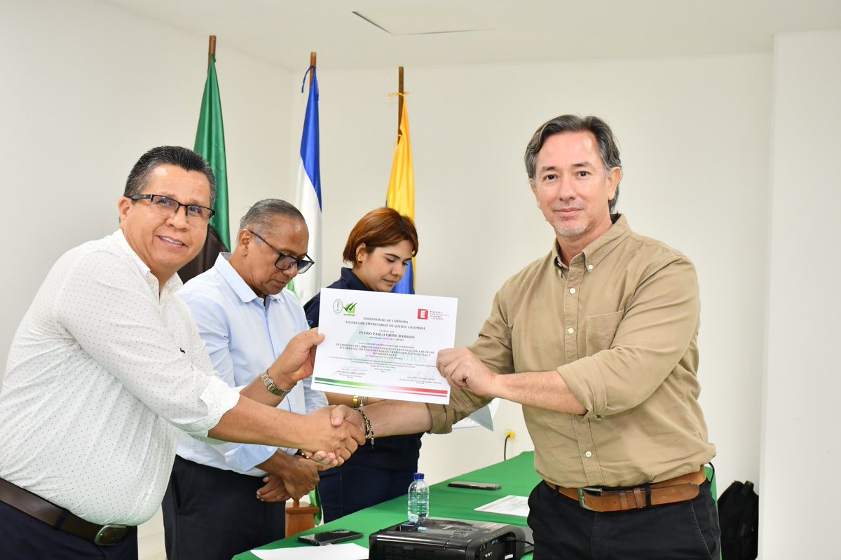 Unicordoba_Col's tweet photo. Este diplomado, que tuvo una duración de 120 horas, certificó a 50 participantes del departamento de Córdoba, quienes ahora están mejor preparados para afrontar los desafíos del sistema de innovación regional. https://t.co/JTpoI9c1jp