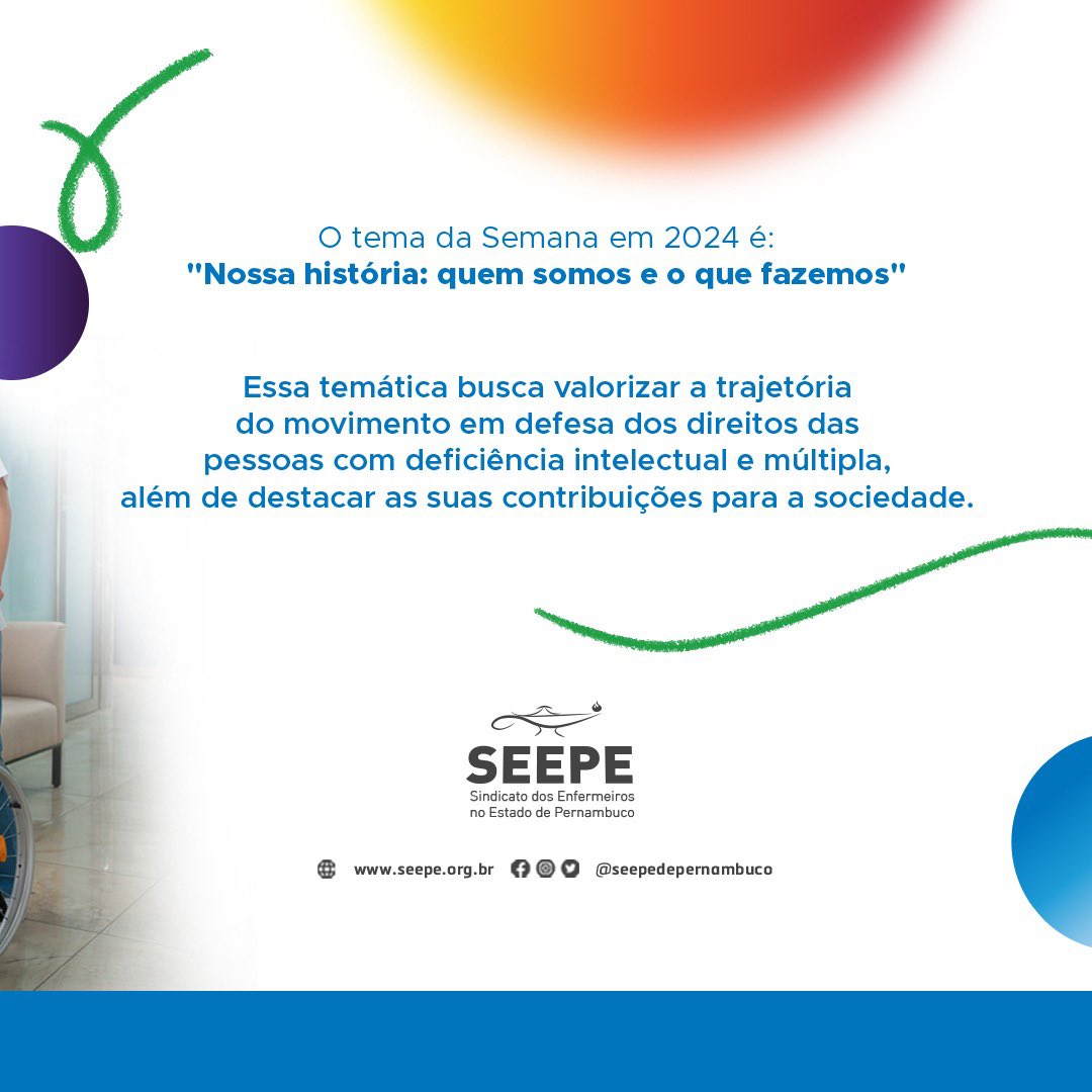 Hoje, dia 21 de agosto, inicia-se nacionalmente a Semana da Pessoa com Deficiência Intelectual e Múltipla. 

Que a força e a perseverança das pessoas portadoras de deficiências, nos inspirem a lutarmos por uma sociedade mais respeitosa e com mais inclusão.