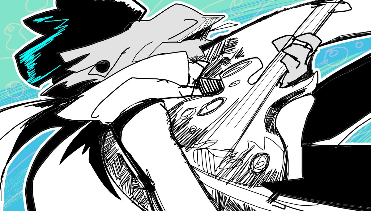 EdTindy's tweet photo. #1- "Neil" #Tsumabushi.
----
#SplatBassChallenge #WetFloor #Splatoon #Splatbands https://t.co/FEEPnEJbjq